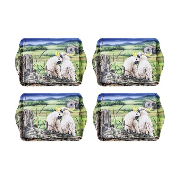 4PK Ashdene A Country Life Matte Melamine 21cm Tray Retreat Scatter Food Serving