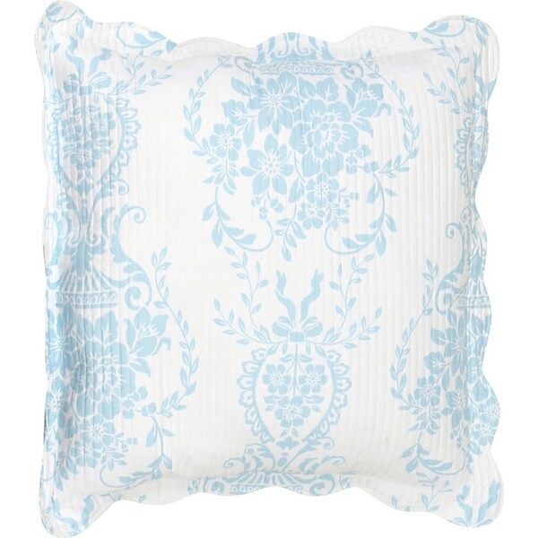 Bianca Florence Coordinate European Pillowcase 65x65cm Square Pillow Cover Blue