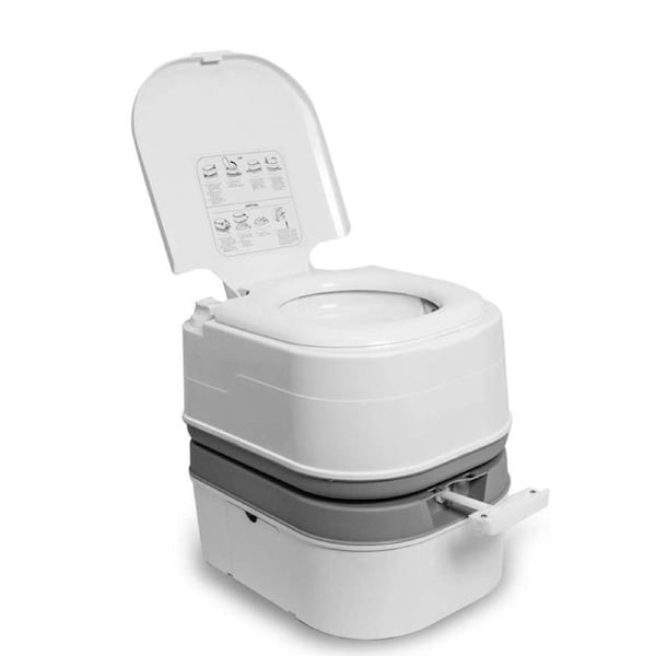 Nevenka 24L Portable Toilet with Water Pump Flushing for Camping