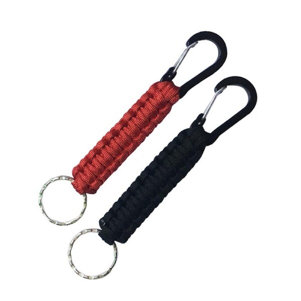Nevenka 2 Pcs Paracord Keychain with Carabiner for Backpack Camping-5