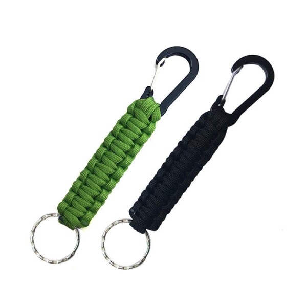 Nevenka 2 Pcs Paracord Keychain with Carabiner for Backpack Camping-6