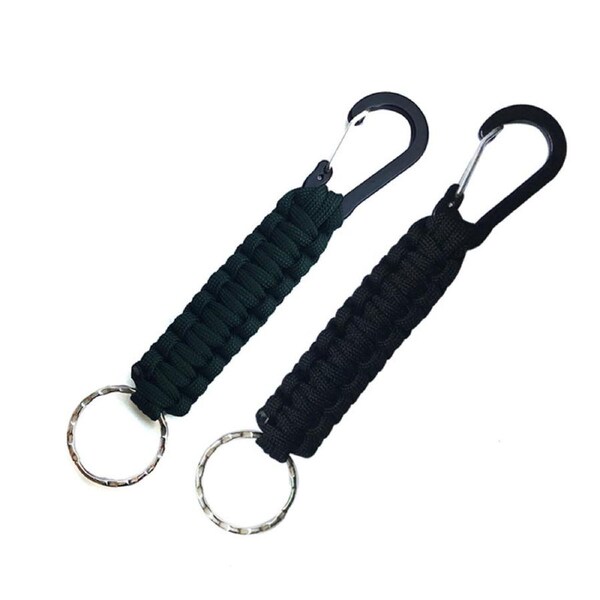 Nevenka 2 Pcs Paracord Keychain with Carabiner for Backpack Camping-7