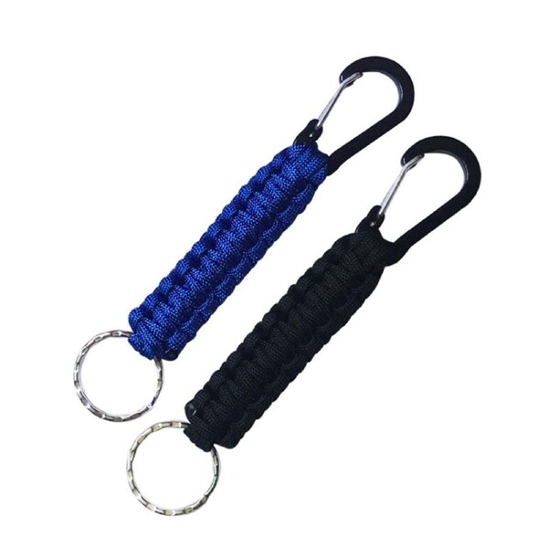 Nevenka 2 Pcs Paracord Keychain with Carabiner for Backpack Camping-8