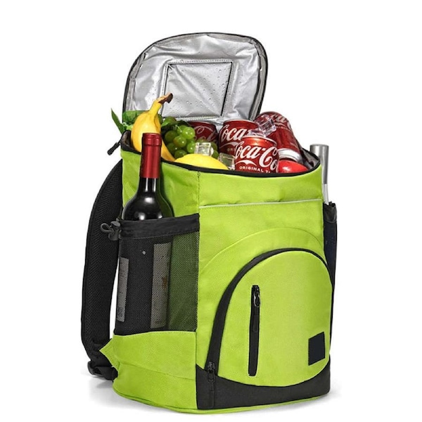 Nevenka 30L Cooler Backpack Insulated Bag Leakproof Collapsible for Camping-Green