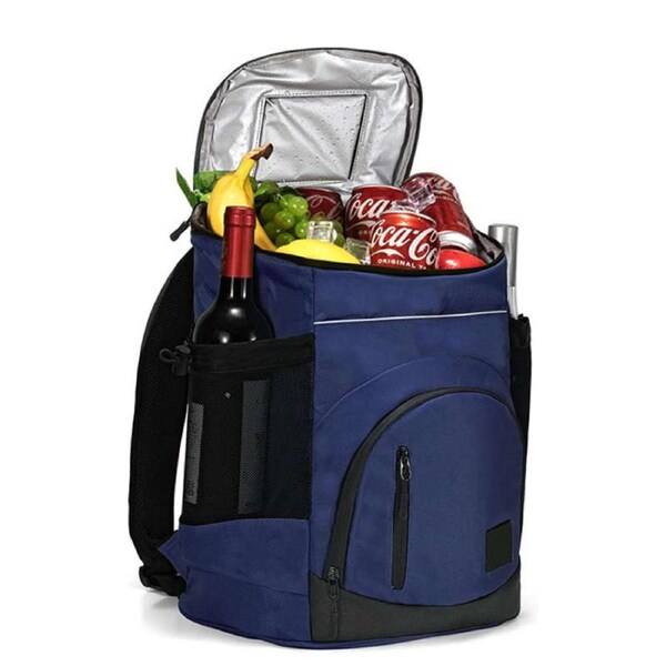 Nevenka 30L Cooler Backpack Insulated Bag Leakproof Collapsible for Camping-Blue