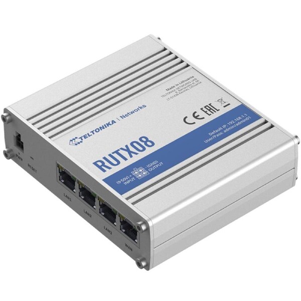 TELTONIKA RUTX08 - Next Gen VPN Router for Professional Applications - 4xGbE LAN/WAN