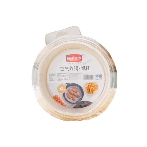 Fresh Life 50pcs Air Fryer Paper Liners Non Stick, Oil Proof, Water Proof Paper Sheets