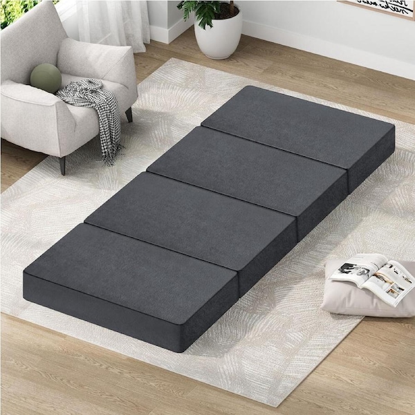 4-Fold STARRY EUCALYPT Folding Mattress Foldable Lounge Sofa Chair Foam Portable Camping Mat