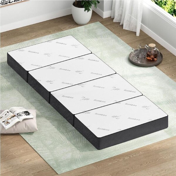 STARRY EUCALYPT Folding Mattress Foldable Sofa Lounge Chair Portable Bamboo Camping Mat