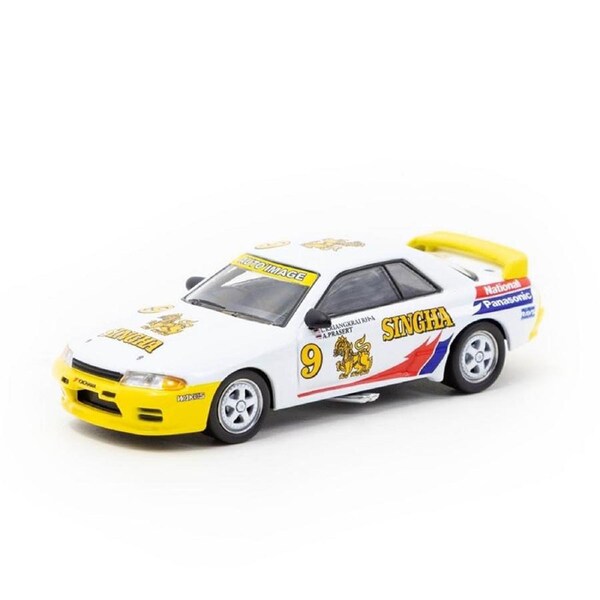 Tarmac Works Licensed 1:64 Nissan Skyline GT-R R32 South East Asia Touring Car Championship 1992 #9