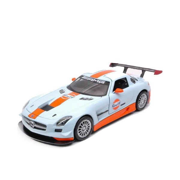 Motormax Licensed 1:24 Scale Mercedes Benz SLS AMG GT3 Gulf Diecast Model Car