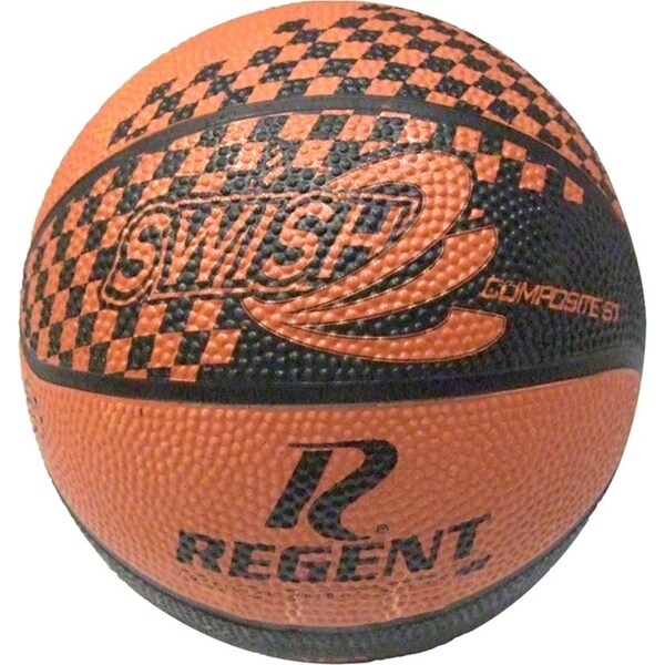 Regent Swish Indoor/Outdoor Training Basketball Size 1 Synthetic Rubber ORNG/BLK