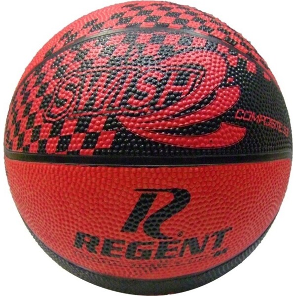 Regent Swish Indoor/Outdoor Training Basketball Size 3 Synthetic Rubber RED/BLK