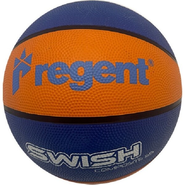Regent Swish Indoor/Outdoor Training Basketball Size 5 Synthetic Rubber ORG/BLU