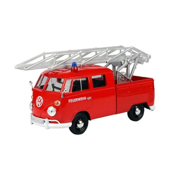 Motormax 1:24 Scale Fire Truck With Ladder Volkswagen Type 2 Model Diecast Model