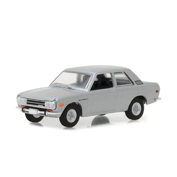 Greenlight Licensed 1:64 Scale Datsun 510 1970 Diecast Model Car Silver