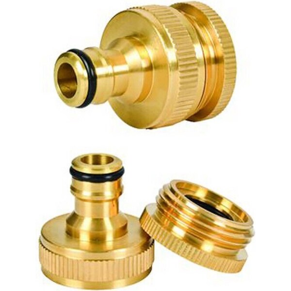 Ozoffer Brass Garden Hose Tap Connector Nozzle Quick Connect Adapter Universal Pipe
