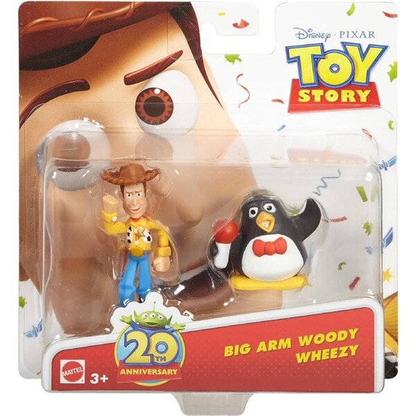 Disney Pixar Toy Story 20th Anniversary Big Arm Woody and Wheezy Figure Buddy 2-Pack
