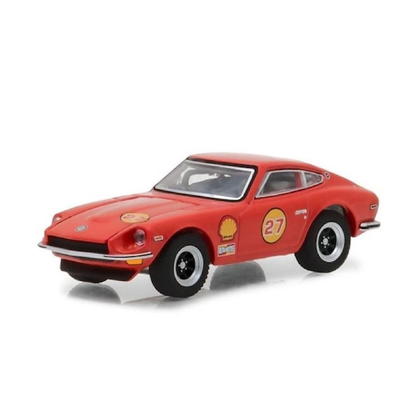 Greenlight Licensed 1:64 Scale Datsun 240Z Shell Oil 1971 Diecast Model Car Red