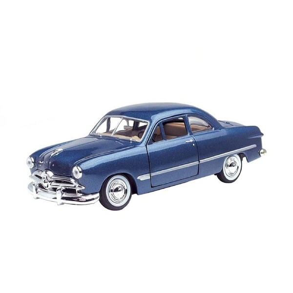 Motormax Licensed 1:24 Scale Ford Coupe 1949 Diecast Model Car Blue