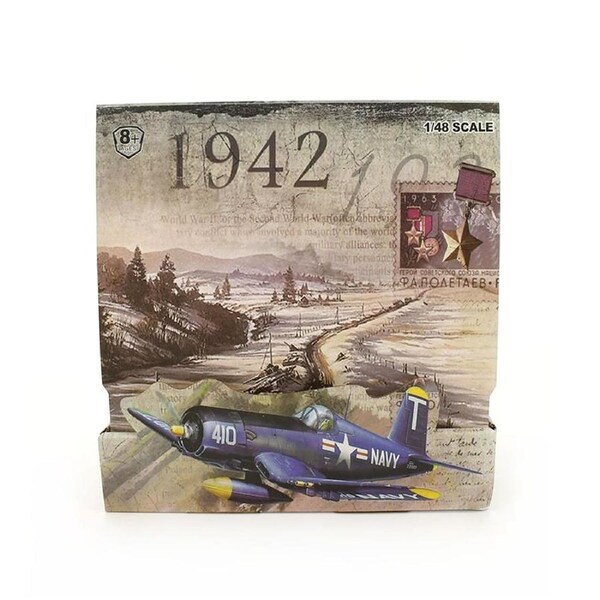 Golden Wheel 1:48 Scale WWII Planes Plastic Kits 6pc PDQ-F4U Corsair Model Toy