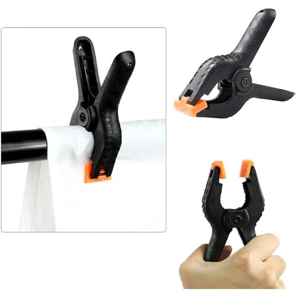 4Pcs Nylon Spring Clamps Quick DIY Tools Grip Plastic Clips Woodworking 15cm