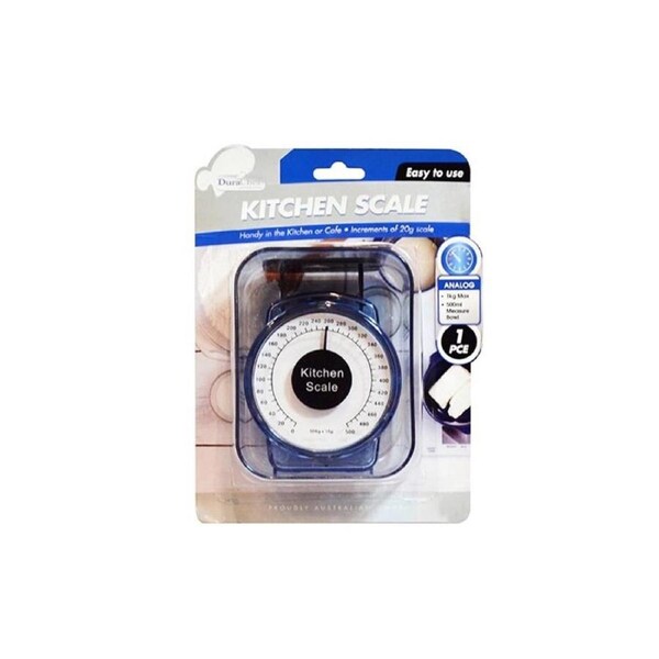 Durachef 500g MAX Analog Kitchen Cafe Scale with 500ML Food Measuring Bowl Handy