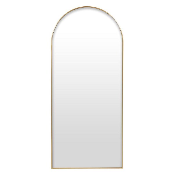 Large Mirror Standing Arched Gold Metal Bedroom Hallway 180cm Mirror