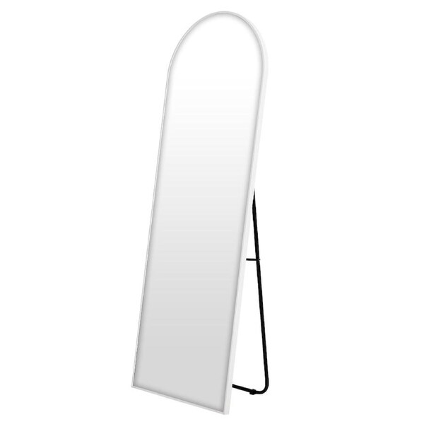 Arched Mirror Standing White Full Length Large Bedroom Hallway Metal Mirror
