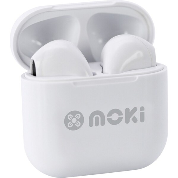 Moki MokiPods Mini TWS Wireless/Bluetooth Earphones Kids Volume Limited White