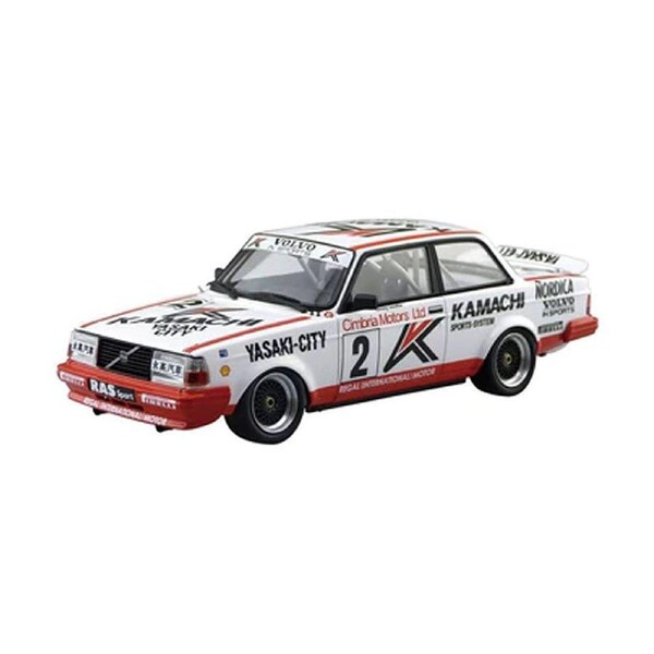 Tarmac Works Licensed 1:64 Scale Volvo 240 Turbo Macau Guia Race 1986 Diecast Model Car
