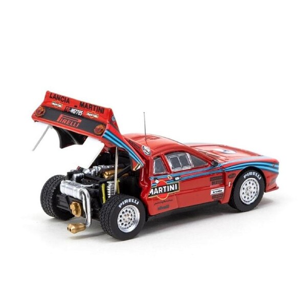 Tarmac Works Licensed 1:64 Scale Lancia 037 Rally Test Car Diecast Model Toy Red