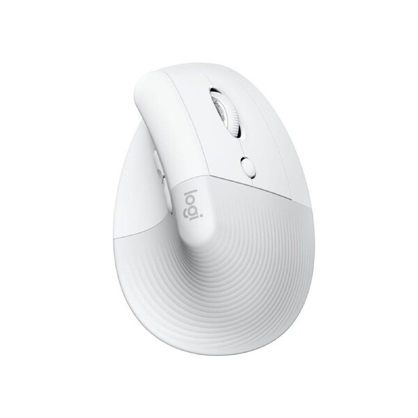 Logitech Lift Vertical Ergonomic Mouse - Off White/Pale Grey [910-006480]