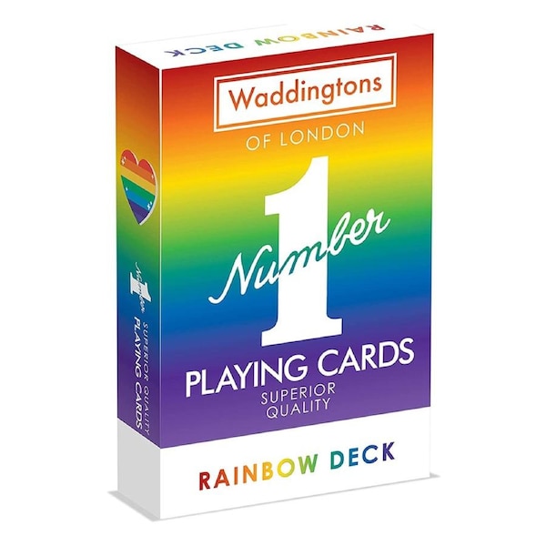 Waddingtons Rainbow Colour Edition Traditional/Classic Playing Cards Deck 5+