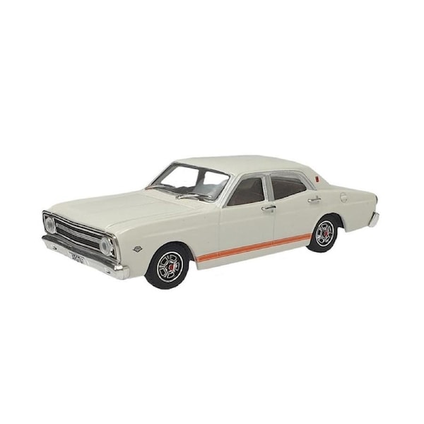 DDA Licensed 1:43 Scale Ford Falcon XR GT 1967 Diecast Model Car Avis White