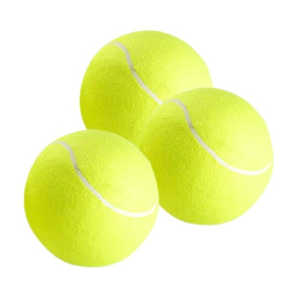 3x Jumbo Tennis Ball With Mesh Bag Training Practice 31cm Diameter