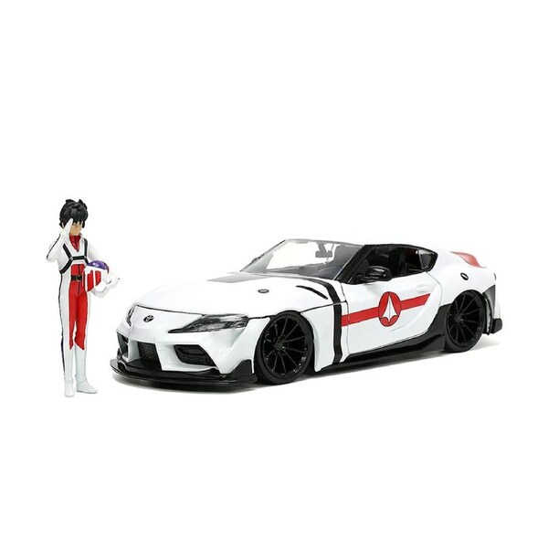 Jada Toys 1:24 Scale Robotech Rick Hunter Toyota Supra 2020 Diecast Model Car White
