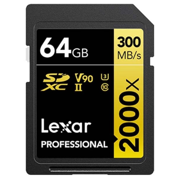 Lexar 2000x UHS-II SDXC SD Card - 64GB