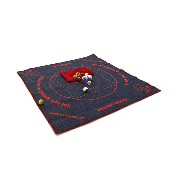 Vacor Marbles Table Top Game Mat & Marble Set Glass bean ball family fun