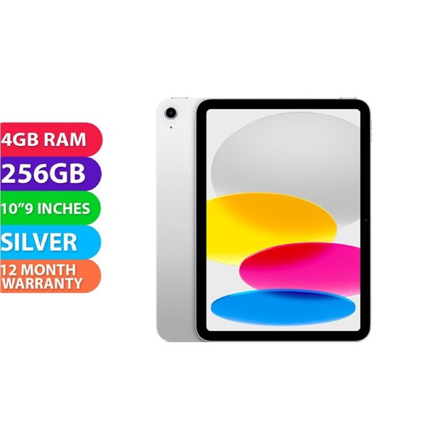 Apple iPad 10.9 10th Gen Wifi (4GB RAM, 256GB, Silver) - BRAND NEW