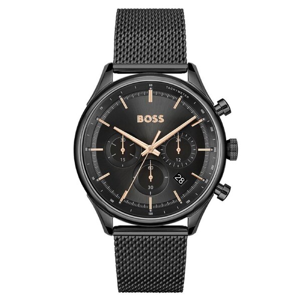 Hugo Boss Black Steel Mesh Chronograph Men's Watch - 1514065