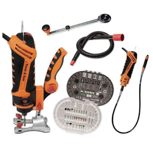 The Renovator Twist-A-Saw 550W Multi-Purpose Deluxe Cutting Power Tool Kit