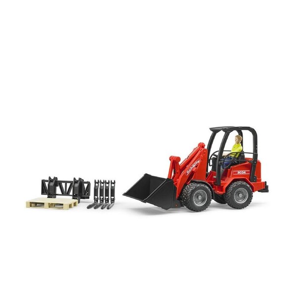 Bruder Licensed 1:16&nbsp;Scale&nbsp;Shaffer Compact Loader 2034 With Figure & Accessories
