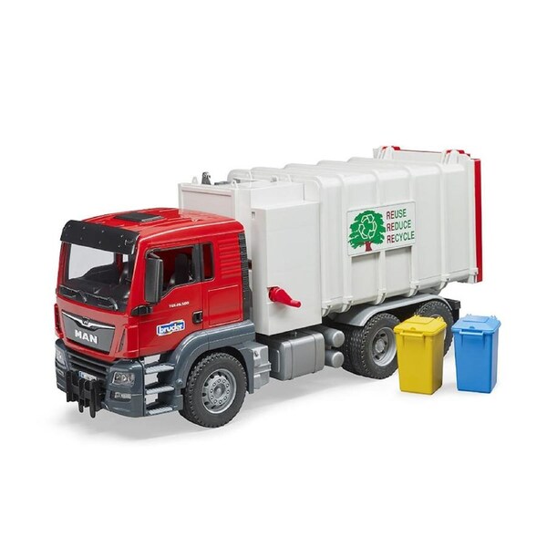Bruder Licensed 1:16 Scale MAN TGS Side Loading Garbage Truck Model Toy