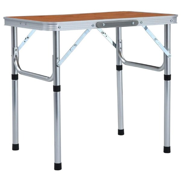 Folding Camping Table Aluminium 60x45 cm vidaXL