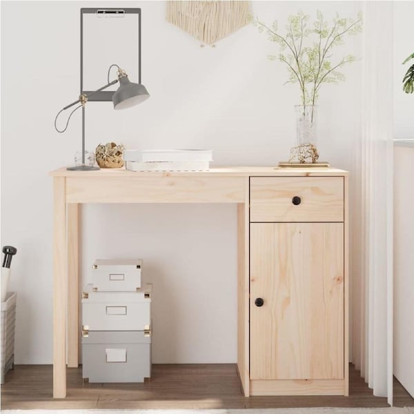 Desk 100x50x75 cm Solid Wood Pine vidaXL