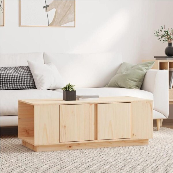 Coffee Table 110x50x40 cm Solid Wood Pine vidaXL