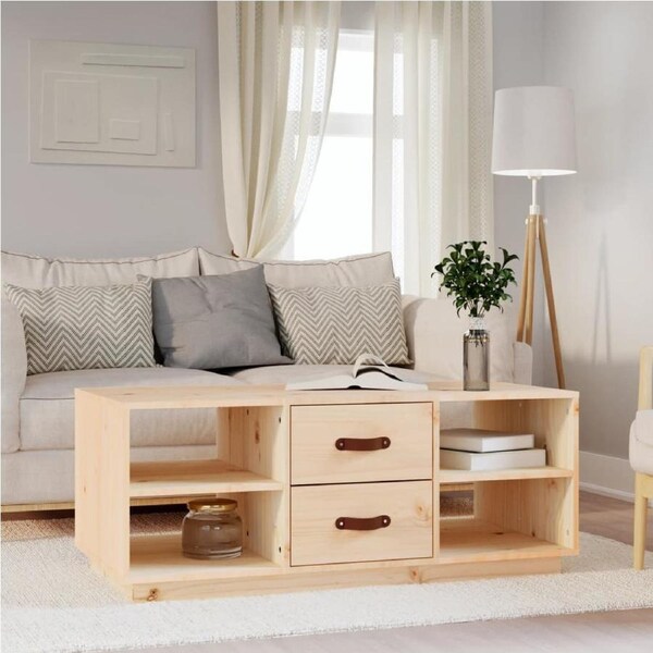 Coffee Table 100x50x41 cm Solid Wood Pine vidaXL
