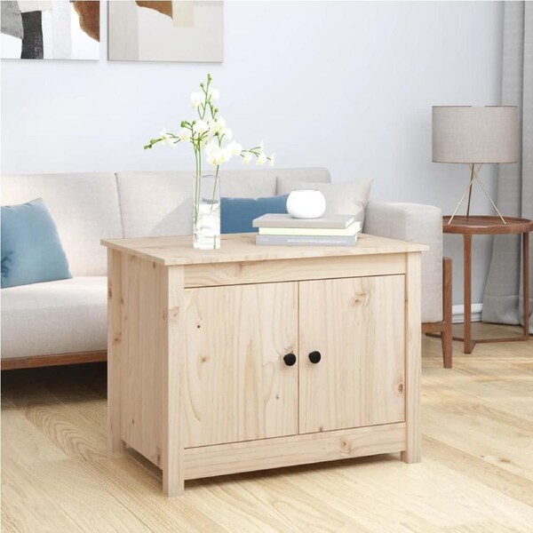 Coffee Table 71x49x55 cm Solid Wood Pine vidaXL