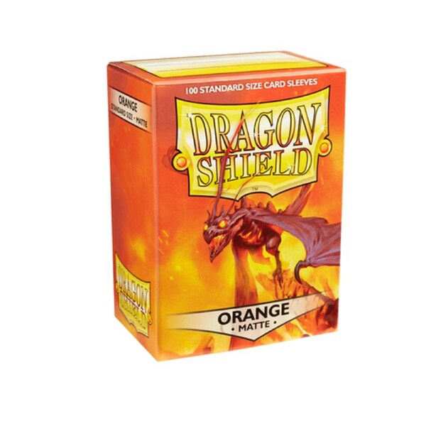 Dragon Shield - Standard Matte Orange Sleeves 100 pack